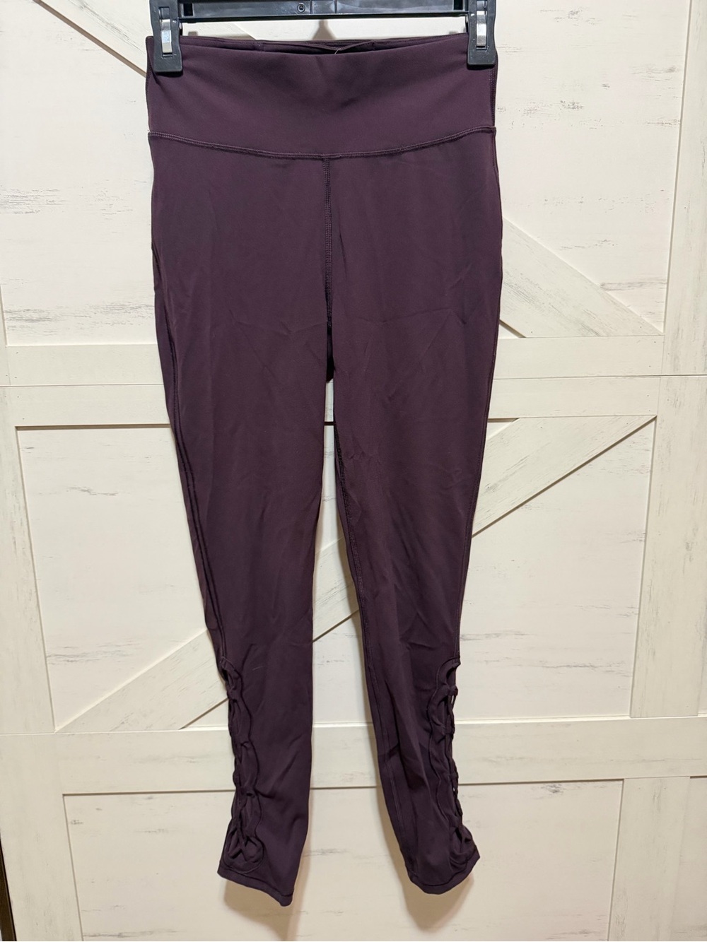 lululemon athletica Plum Purple High-Rise Leggings with Ruched Ankles